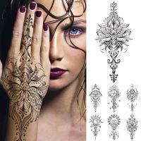 hot【DT】 Hand Painted Transfer Temporary Sticker Mandala Chain Fake Tattoos Men