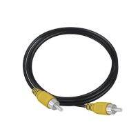 สายวิดีโอไป Rca ตัวผู้เคเบิล Av Rca คอมโพสิตเคเบิลทีวีสีเหลือง Dvd M-M วิดีโอ90ซม