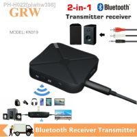 Grwibeou 2 In 1 Car Bluetooth 4.2 Audio Receiver Transmitter AUX RCA 3.5MM Jack Stereo Music Wireless Dongle Adapter For TV PC