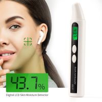 Portable Skin Moisture Tester Pen Digital LCD Screen Skin Moisture &amp;Oil Content Analyzer For Forehead Cheek Eye Facial Hydrating