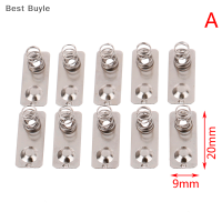 ?Best Buyle 10pcs/ 21x9mm เปลี่ยนแบตเตอรี่โลหะฤดูใบไม้ผลิติดต่อแผ่นเงินสล็อต