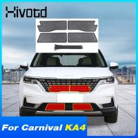 Hivotd สำหรับ Kia Carnival KA4 2021 2022 2023 ด้านหน้ารถ Grille แมลงสุทธิสแตนเลสรถแมลง Screening อุปกรณ์ตกแต่งภายนอก