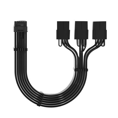 PCIE 5.0 Extension Cable 3090Ti 12VHPWR 12+4/16Pin to 3X8Pin PCIE Female Adapter Cables Power GPU Extension Cable Graphics Card Extension Cable