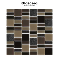 Glascera กระเบื้องโมเสคแก้ว ชนิดผิวมัน สีสันสวยงาม ไม่ดูดซึมน้ำ ไม่เกิดเชื้อรา ตกแต่งภายในและภายนอก Reflection #6