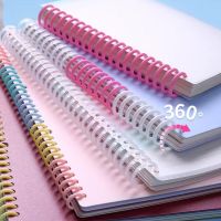 6pcs 22mm 30 Holes Plastic Loose-Leaf Ring Binder Binding Strip Spiral Coil A4 Paper Notebook Stationery Planner Accessories Note Books Pads