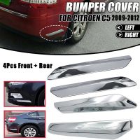 4Pcs/Set Car Front+Rear Bumper Strip Cover Trim Chrome Decoration for C5 2009 2010 2011 2012