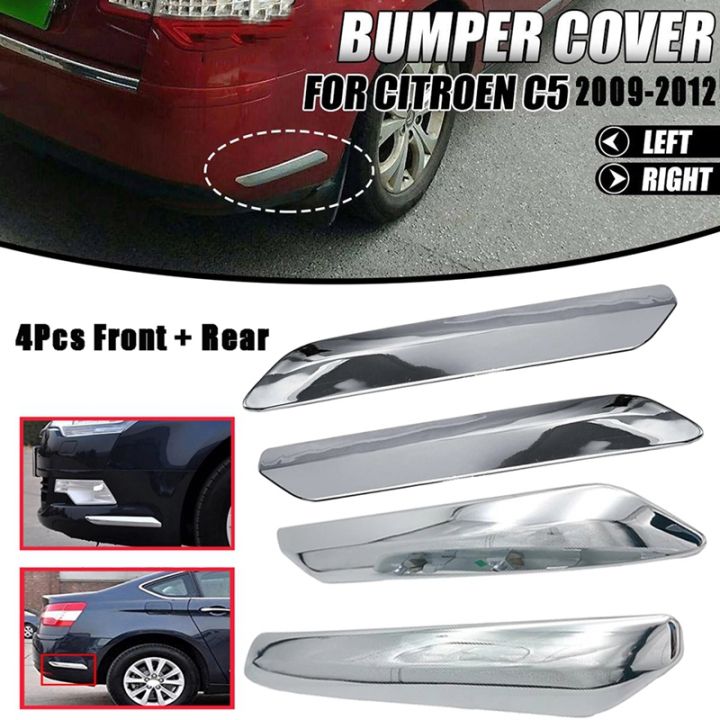 4pcs-set-car-front-rear-bumper-strip-cover-trim-chrome-decoration-for-citroen-c5-2009-2010-2011-2012