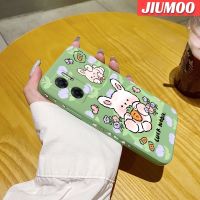 JIUMOO เคสสำหรับ Xiaomi Redmi 10 5G Redmi Note 11E 5G Redmi 11 Prime 5G เคสการ์ตูนโชคดีกระต่ายเคสมือถือนิ่มด้านข้างบางลายขอบสี่เหลี่ยมเคสซิลิโคนนิ่มเคสป้องกันการกระแทก