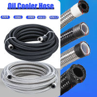 PTFE ท่อน้ำมันเชื้อเพลิงที่อุณหภูมิสูง ท่อน้ำมันแก๊สคูลเลอร์ Line Pipe Tube Nylon Stainless Steel Braided Inside CPE Rubber Brake Hose-iodz29 shop