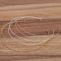 3pcs Metal Hairband Screw Two-line Bride Crown Headdress Gold Head Hair Bands Wire Base Setting Jewelry Components Wedding