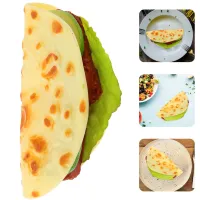 Funnmall การจำลองแพนเค้กที่สมจริง Taco Fake Burrito Dessert Model สำหรับการตกแต่ง Display Prop