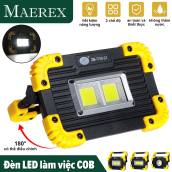 MAEREX 350W Có Thể Sạc Qua USB Loại Pin LED COB Đèn Làm Việc 3 Chế Độ Chống Nước Khẩn Cấp Đèn Pha Đèn Pha Cắm Trại Ngoài Trời Di Động