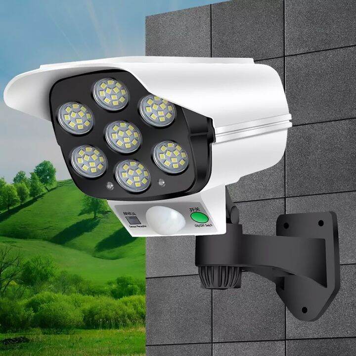 FSWWSF 4 Pack Dummy Security Camera With Red Flashing LED CCTV Surveillance Camera For Indoor And Outdoor (Black