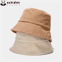 COD DSFDGESERRRRR WONDERFUL Unisex Fisherman Hat Winter Fishing Cap Bucket Hat Streetwear Solid color Fashion Outdoor Corduroy beige/khaki/black