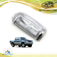 ฝาไฟหรี่มุม ขอบโครเมียม ฝาขาว ขวา Mitsubishi  Aftermarket L200 Cyclone Dodge Ram50 Colt Strada ประตู ปี1986 - 1996 มีบริการเก็บเงินปลายทาง