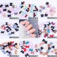 [COD] net red bow frosted three-dimensional tie girly heart elegant manicure butterfly