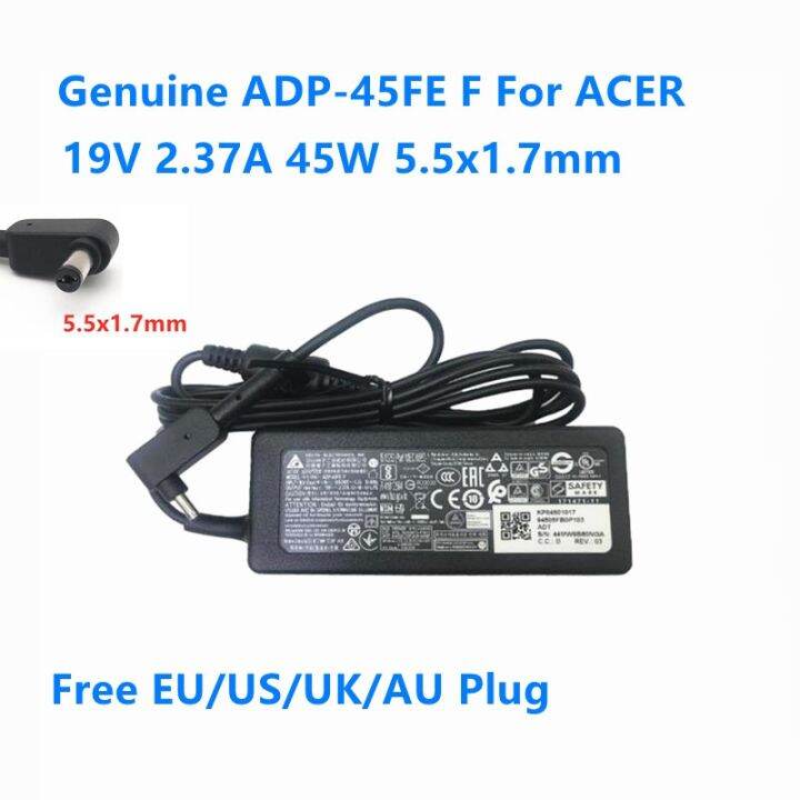 Genuine 19V 2.37A 45W 5.5x1.7mm DELTA ADP-45FE F Power Supply AC ...