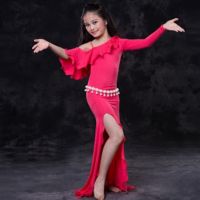 hot【DT】 kids/child/girl dancing Costumes kids belly dancewear clothes nice Bollywood children stage performance dresses