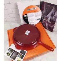 ฝรั่งเศส Le Creuset สีเย็นเคลือบกระทะกระทะกระทะเหล็กหล่อกระทะสเต็กกระทะ