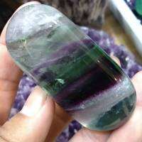 Fluorite Crystal Palm Stone Healing Grounding Confidence Chakra