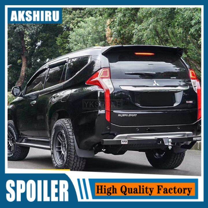 For mitsubishi pajero sport 2017 ABS Plastic Rear Trunk Wing Spoiler