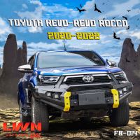 กันชนหน้า Revo 2020 / Revo Rocco 2020-2023 ออฟโรดกันชนเหล็กดำ OFF ROAD BUMPER รุ่น FB-016 แบรนด์ LWN4x4