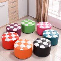 AIJIAER Small Bench Round Short Coffee Table Stool Sofa Living Room Household Fashion Creative