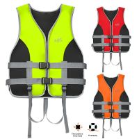 Water Sports Life Vest Buoyancy Survival Suit Swimming Drifting Boating Safety Vest with Reflective Stripe Adults Life Jacket  Life Jackets