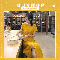 QJshop รุ่นฮิต ชุดเดรสผู้หญิง แขนสั้น เนื้องผ้าสลวย นุ่มสบาย? ชุดเดรสสุดฮิต 4สีเก๋ๆ ราคาสุดคุ้ม?