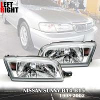 เสื้อไฟหน้ารถยนต์  ลายเพชร สำหรับ รุ่น นิสสัน ซันนี่ NISSAN SUNNY B14 / B15 ปี 1998 - 2000 ไม่รวมชุดหลอดไฟ และสายไฟ