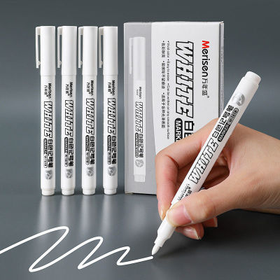 2/3/5 Pcs ปากกามาร์กเกอร์สีขาว 2.0 มม. ผิวมันกันน้ำปากกาเจลสีขาว DIY Graffiti Sketching Markers เครื่องเขียน Wrting อุปกรณ์โรงเรียน-zptcm3861