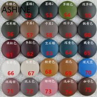 15/20/23mm Real Suede Leather Covered Button Metal Back Real Leather Upholstery Button Sewing For Jacket Coat 10 pcs 75 color