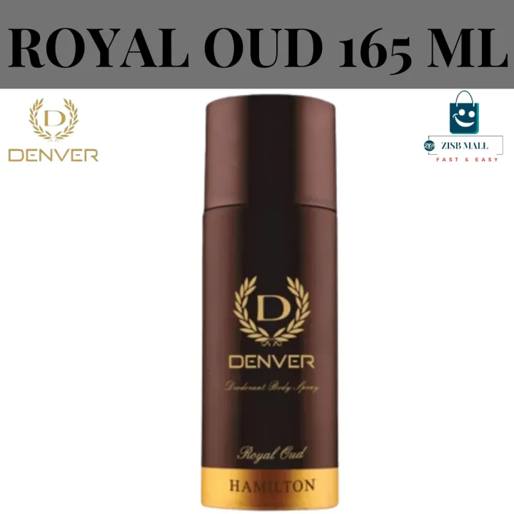 DENVER DEODORANT BODY SPRAY FOR MEN 165 ML IMPERIAL/HONOUR/PRIDE/PRESTIGE/CALIBER/ROYAL OUD