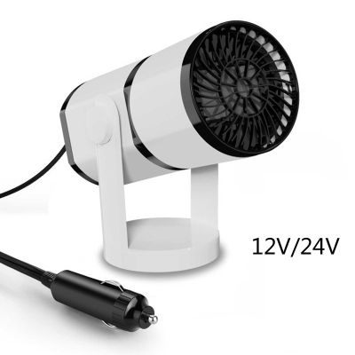12V 24V Car Heater Rapid Heating Dryer Rotatable Windshield Defroster Hot Fan Warmer Air Blower Electric Window Demister