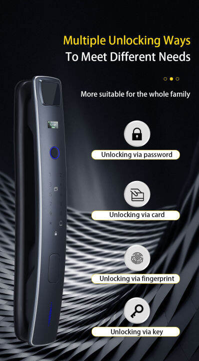 sebo-jidoor-a1-digital-door-lock-กลอนประตูแบบดิจิทัล-ที่หรูหรา-พร้อมฟังก์ชั่นเปิด-ปิด-อัตโนมัติ-และแบตเตอรี่ลิเทียม-สามารถชาร์จซ้ำได้