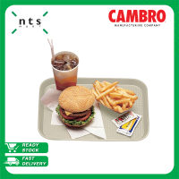 Cambro Fast Food Tray ถาดเสิร์ฟอาหาร ถาดอาหาร ถาดอเนกประสงค์ พื้นผิวป้องกันรอยขีดข่วน สามารถนำเข้าเครื่องล้างจานได้ สีเบจ รุ่น 1418FF-106