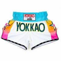 YOKKAO กางเกงมวยไทยนำเข้าจากประเทศไทยแท้การต่อสู้ Sanda มวยต่อสู้กีฬากางเกงขาสั้นชายและหญิง Gratis Ongkir