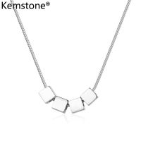 Kemstone Unisex สแตนเลสเงินชุบจี้เครื่องประดับสร้อยคอ