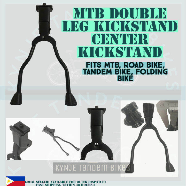Double Kickstand MTB Double leg kickstand Kick center stand Bike