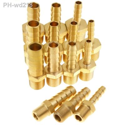 Brass Hose Tail Barb Fitting Water Air Fuel 6mm 8mm 10mm 12mm Hose ID x 1/8 quot; 1/4 quot; 3/8 quot; 1/2 quot; BSP Male