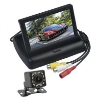 4.3 Car LCD TFT Color Monitor Screen For Car Reverse Rearview Camera Support NTSC/PAL Video system LCD Monitor