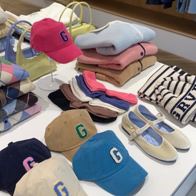[SR-STUDIO] Grove พร้อมส่ง หมวกเบสบอล ผ้าลูกฟูก ลายโลโก้ตัวอักษร G สไตล์เกาหลี แฟชั่นฤดูหนาว 69