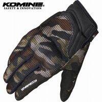 Komine GK194 ถุงมือตาข่าย 3D ป้องกัน KOMINE ถุงมือมอเตอร์ไซค์ wvg