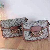 ร้อน, ร้อน★VWU814กระเป๋าสตรีอินเทรนด์ Ni Xiao Zhan สไตล์1955 Horsebit Buckle Saddle กระเป๋า Crossbody ผู้หญิงฤดูหนาวกระเป๋าสไตล์ย้อนยุคกระเป๋าสะพายไหล่