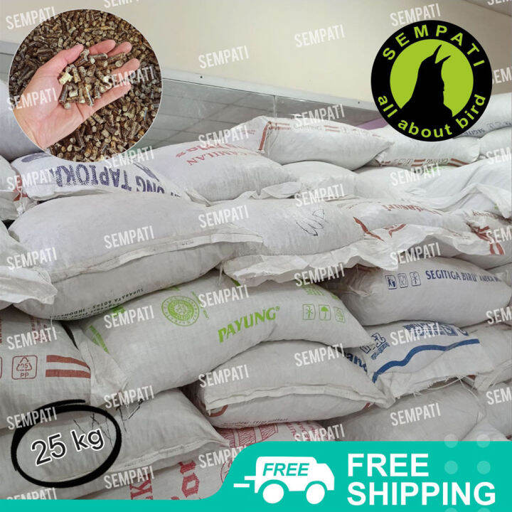 SEMPATI Wood Pellet 25 Kg Alas Kandang Kucing Burung Kelinci Hamster