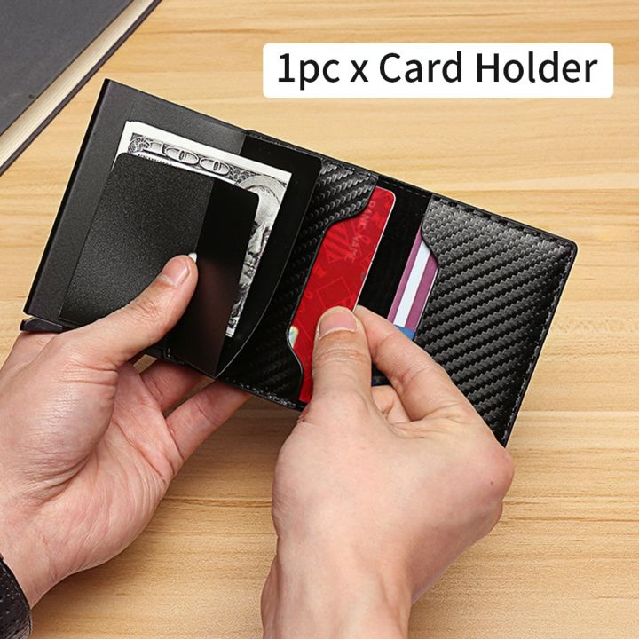 RFID Automatic Pop-up Card Holder Multi-Slots Card Holder Wallet for ...