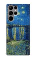เคสมือถือ Samsung Galaxy S23 Ultra ลายแวนโก๊ะ Van Gogh Starry Night Over Rhone Case For Samsung Galaxy S23 Ultra