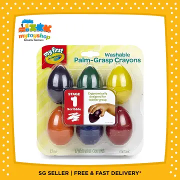 Crayola 6ct My First Washable Palm-grasp Crayons for sale online