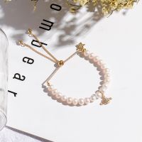 [COD] pearl ins female tide Korean version simple personality all-match fresh boudoir honey retro temperament birthday gift