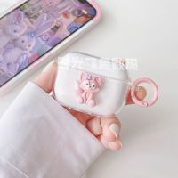 【Discount】 cute transparent flower for VIVO TWS 2 ANC Soft Earphone Case Cover